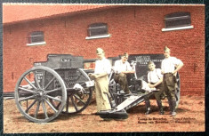 CARTE POSTALA Militari si tunuri din WW I primul razboi mondial ** foto
