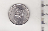 Bnk mnd Polinezia Polinesia franceza 10 franci 1975, Australia si Oceania