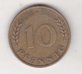 Bnk mnd Germania 10 pfennig 1949 D, Europa