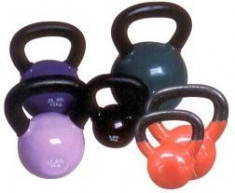 Gantere cu maner Kettle ball 16 kg foto