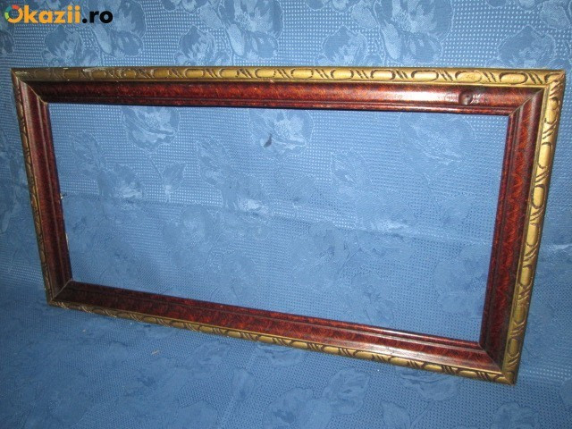 1846-Rama veche maronie cu ochiuri avand bordura aurie, interior 51_25