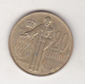 bnk mnd Monaco 20 centime 1979