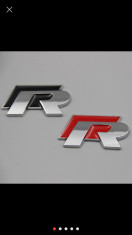 Embleme sigle R line laterale, metal crom 3D - Vw Passat, Golf, Polo foto