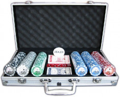 Set jetoane poker in geanta metalica foto