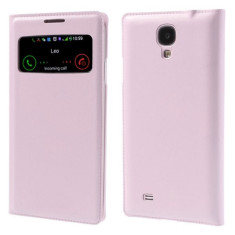 Husa protectie flip cover pentru Samsung Galaxy S4 - roz deschis foto