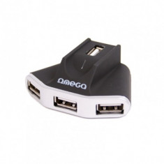 Hub USB 2.0 Omega 4 porturi USB 2.0 foto