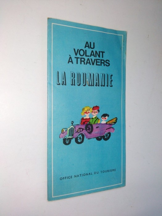 Harta automobilistica anii '60, in limba franceza - La Roumanie