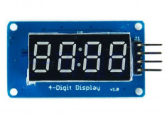 Afisaj Digital pe 4 Biti LED Display Module With Clock TM1637 Arduino foto