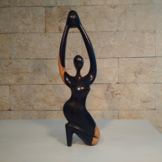 Statueta Hand-Made Africa - Lemn Eben(Abanos) foto