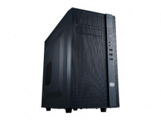 CARCASA COOLER MASTER N400, mid-tower, ATX, 2x 120mm fan (inclus), I/O panel, 1x USB 3.0, Black (NSE-200-KKN1) foto