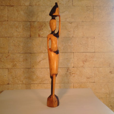 Statueta Hand-Made Africa - Lemn Eben(Abanos) foto