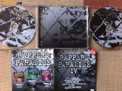 rappers paradise RAPPER&amp;#039;S vol IV 2CD dublu disc selectii muzica hip hop rap 1997 foto