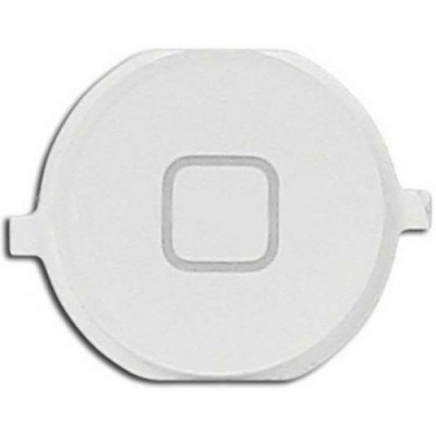 Buton meniu home plastic iPhone 4S alb foto