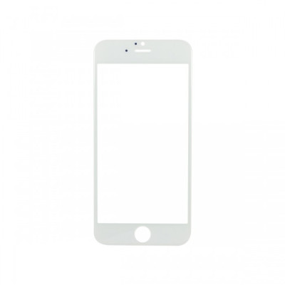 Sticla iPhone 6 alb geam glass original foto