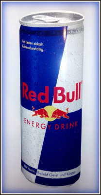 Reclama pe tabla de aluminiu - RED BULL Energy - Drink (50cm x18cm) foto