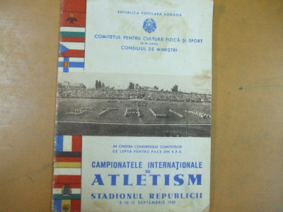 Campionatele internationale de atletism 1950 Bucuresti stadionul Republicii 045 foto