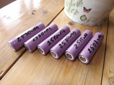 6 x LG 2500mAh Li-Ion ACUMULATOR 18650 foto