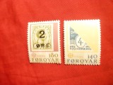 Serie Europa CEPT 1979 Feroe - Aniversarea Postei , 2 val., Nestampilat