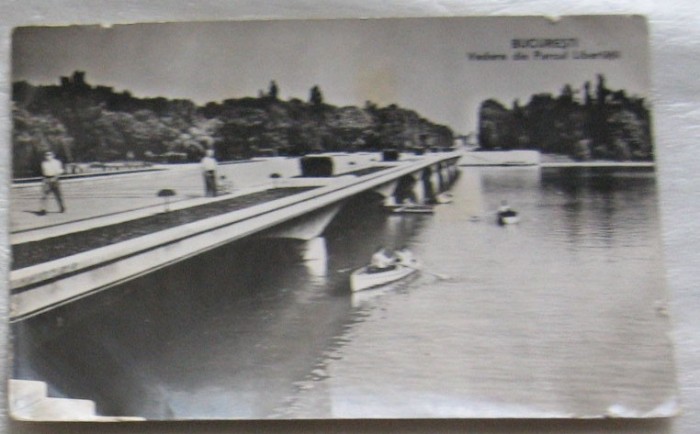 CPI (B6057) CARTE POSTALA - BUCURESTI - VEDERE DIN PARCUL LIBERTATII, RPR