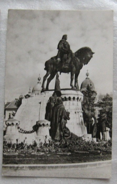 CPI (B6088) CARTE POSTALA - CLUJ - STATUIA LUI MATEI CORVIN, 1969