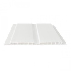 Lambriu PVC mat alb RO ? 8 x 250 x 6000 mm foto