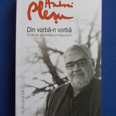 ANDREI PLESU - DIN VORBA-N VORBA * 23 DE ANI DE INTREBARI SI RASPUNSURI - 2013