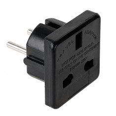 ADAPTOR TENSIUNE UK NEGRU foto