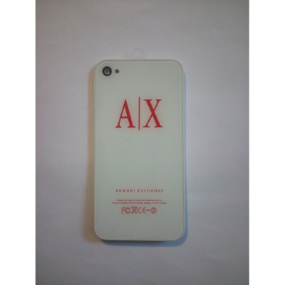 Capac spate armani alb iPhone 4 alb foto