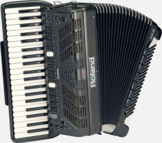 Acordeon digital Roland FR-5, v2, stare de top, multe bonusuri foto