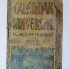 MINI AGENDA CALENDAR UNIVERSAL(11,5 X 7,5 CM) PE ANUL DELA CHRIST 1923