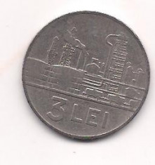 No(4) moneda- ROMANIA- 3 Lei 1966 foto