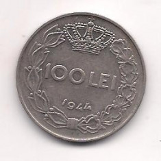 No(4) moneda- ROMANIA- 100 Lei 1944 foto