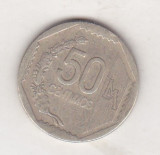 Bnk mnd Peru 50 centimos 2002, America Centrala si de Sud