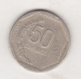 bnk mnd Peru 50 centimos 2002 foto
