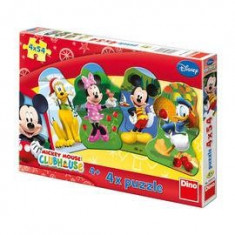 Puzzle 4 in 1 - Clubul lui Mickey Mouse (54 piese) foto