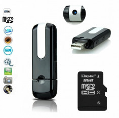 U8 Memorie 8 GB , Stick USB Spion,Camera Foto Spy , DVR Video foto