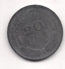 No(4) moneda- ROMANIA- 20 Lei 1944 foto