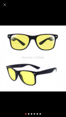 Ochelari pentru condus- UV 400 HD Night Vision - model Wayfarer foto