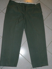 Pantaloni de stofa, marime XXL, marimea 58, pentru barbati, culoare verzui foto