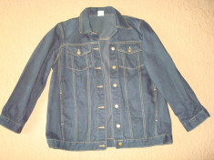 Geaca blugi (jeans), barbati, model clasic (vintage) culoare indigo. Noua. foto