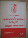 A VIII-a editie a Campionatelor Internationale de Atletism ale RPR, 1952 (3.X), Alta editura