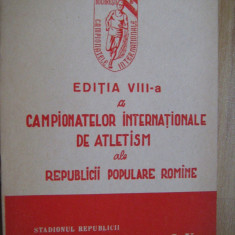 A VIII-a editie a Campionatelor Internationale de Atletism ale RPR, 1952 (3.X)