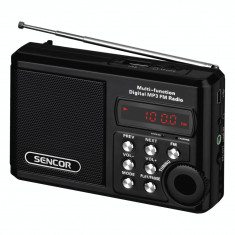 Sencor Aparat radio Sencor SRD215B, portabil, 2 W, USB, micro SD, negru foto