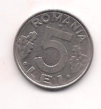 No(4) moneda- ROMANIA- 5 Lei 1993