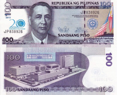 FILIPINE 100 piso 2013 COMEMORATIVA UNC!!! foto