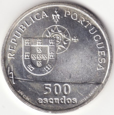 Republica Portugheza - 500 Escudos 1998 - Podul Vasco da Gama - Argint foto