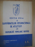 A VIII-a editie a Campionatelor Internationale de Atletism ale RPR, 1952 (1.X), Alta editura