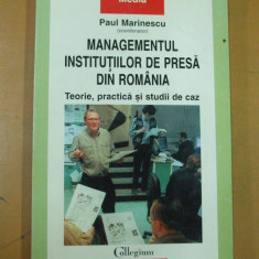 Managementul institutiilor de presa din Romania Paul Marinescu Iasi 1999 029