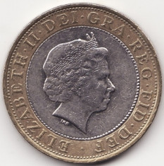 Regatul Unit al Marii Britanii si al Irlandei de Nord - 2 Pounds 2005 - An rar foto