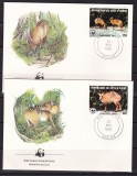 Coasta de Fildes 1985 fauna WWf MI 881-884 FDC w19